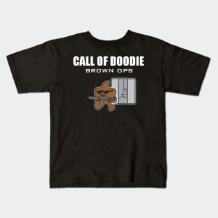 Call of Doodie: Brown Ops Kids T-Shirt